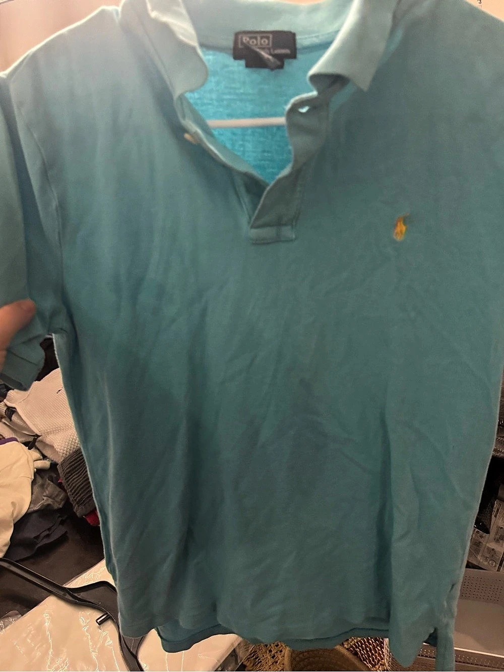 Polo Ralph Lauren Cotton Mesh Polo Shirt Blue Boys Large